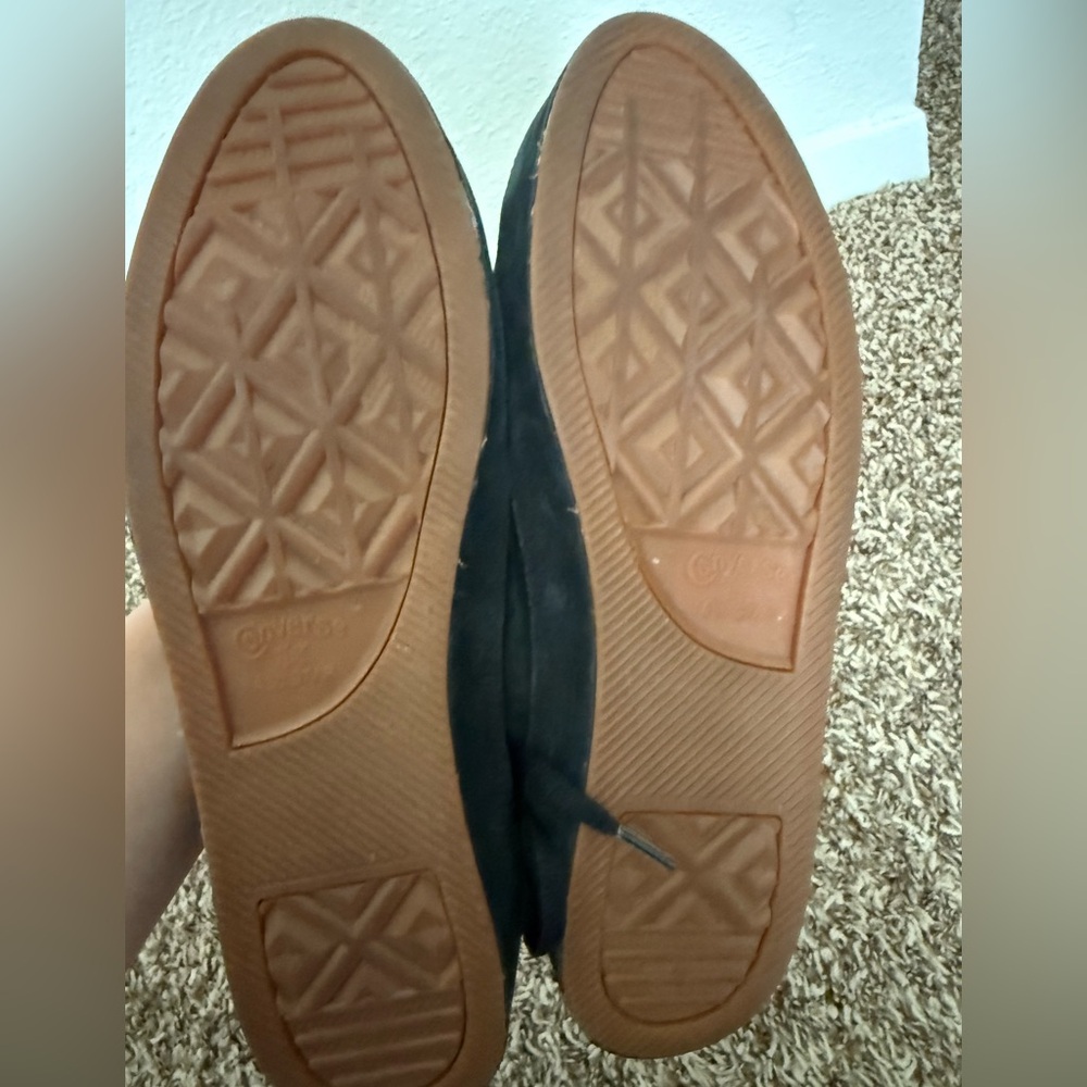 Converse Black Lace-Up Women's Flats - Picture 7 of 8